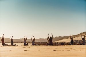 Yoga à la plage