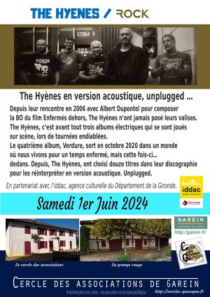 Programmation Entrez dans les Cercles – Concert The Hyenes