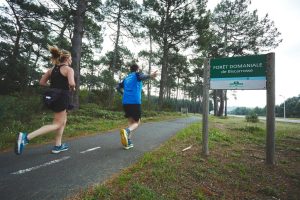 Courir en Born à Biscarrosse