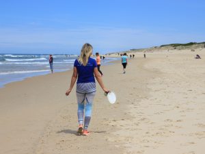 Eco marche à la plage