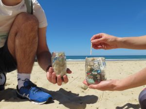 Eco marche à la plage