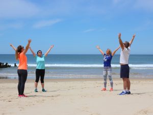 Eco marche à la plage