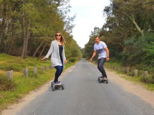 Balade en skateboard électrique